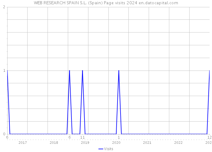 WEB RESEARCH SPAIN S.L. (Spain) Page visits 2024 