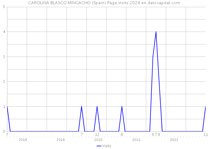 CAROLINA BLASCO MINGACHO (Spain) Page visits 2024 
