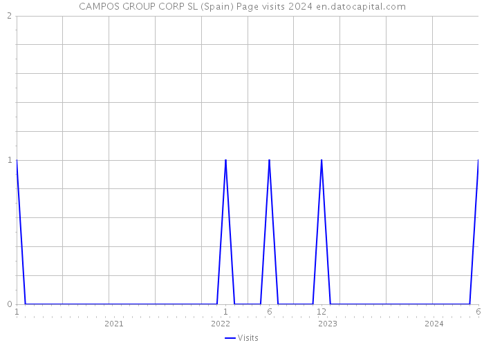 CAMPOS GROUP CORP SL (Spain) Page visits 2024 