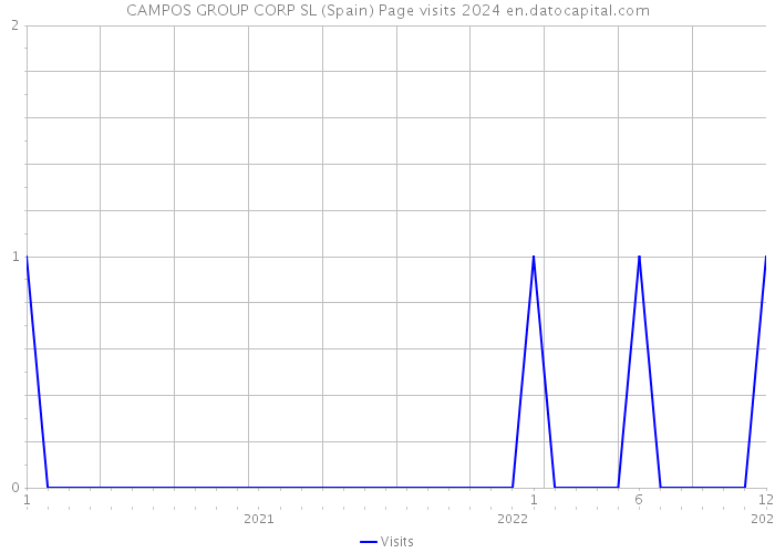 CAMPOS GROUP CORP SL (Spain) Page visits 2024 