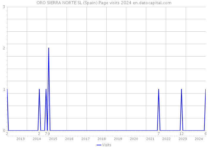 ORO SIERRA NORTE SL (Spain) Page visits 2024 