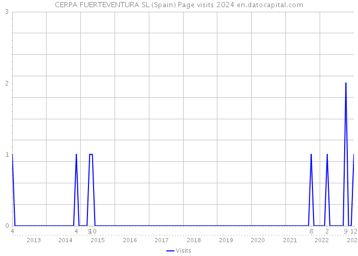 CERPA FUERTEVENTURA SL (Spain) Page visits 2024 