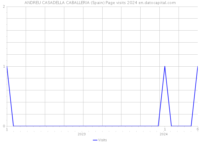 ANDREU CASADELLA CABALLERIA (Spain) Page visits 2024 