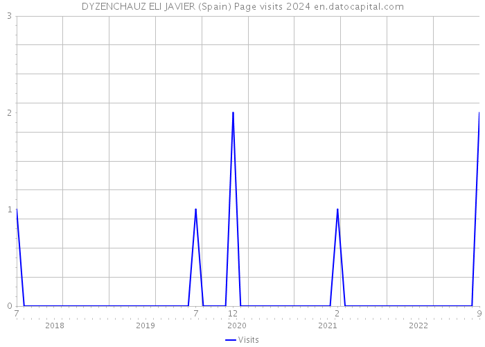 DYZENCHAUZ ELI JAVIER (Spain) Page visits 2024 
