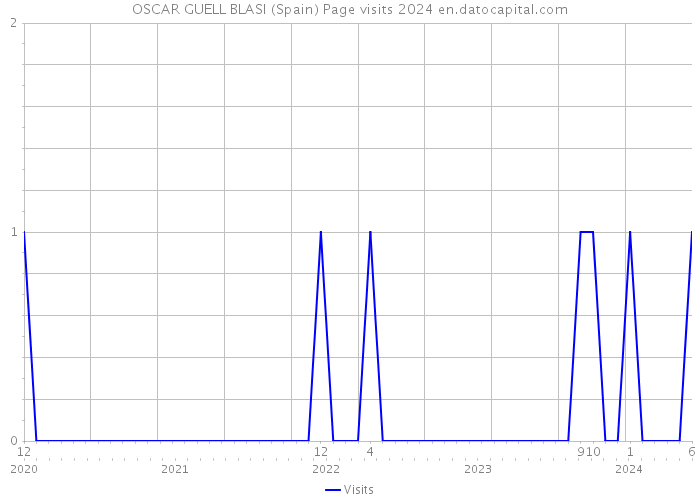 OSCAR GUELL BLASI (Spain) Page visits 2024 