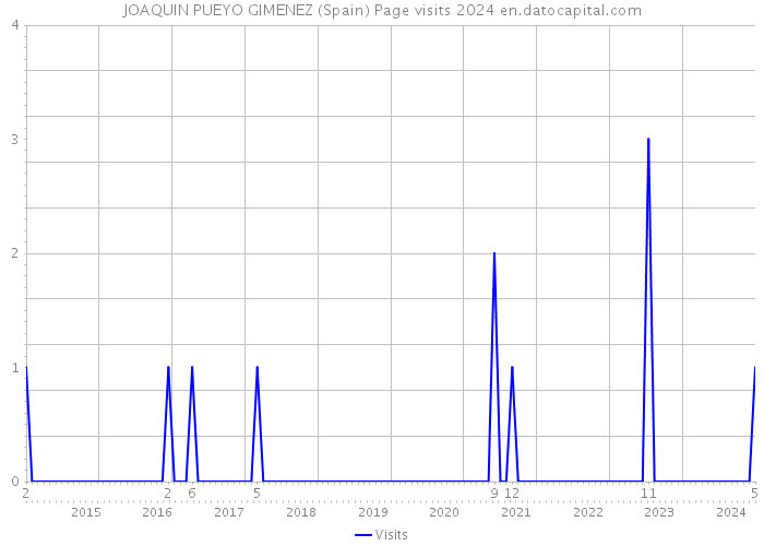 JOAQUIN PUEYO GIMENEZ (Spain) Page visits 2024 