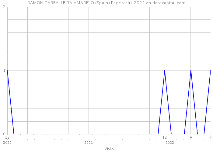 RAMON CARBALLEIRA AMARELO (Spain) Page visits 2024 