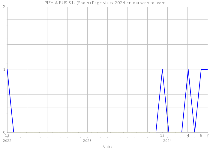 PIZA & RUS S.L. (Spain) Page visits 2024 