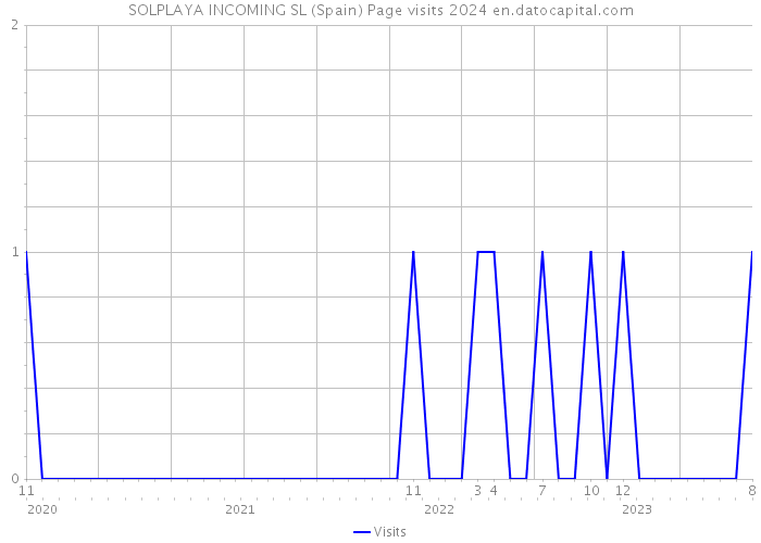 SOLPLAYA INCOMING SL (Spain) Page visits 2024 