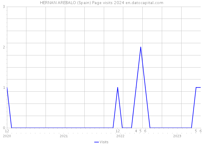 HERNAN AREBALO (Spain) Page visits 2024 