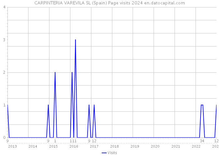 CARPINTERIA VAREVILA SL (Spain) Page visits 2024 