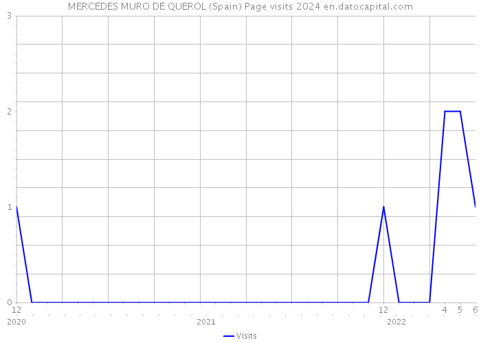 MERCEDES MURO DE QUEROL (Spain) Page visits 2024 