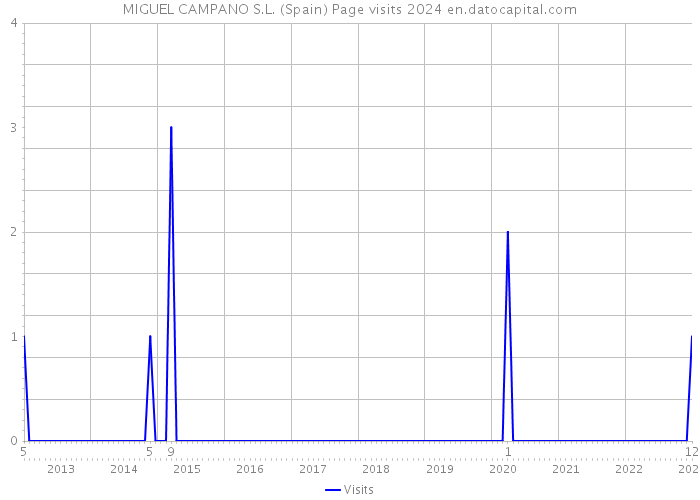 MIGUEL CAMPANO S.L. (Spain) Page visits 2024 