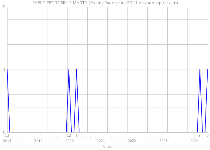 PABLO PEDROSILLO MARTY (Spain) Page visits 2024 