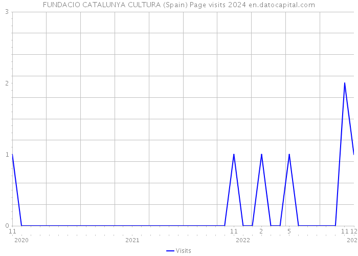 FUNDACIO CATALUNYA CULTURA (Spain) Page visits 2024 