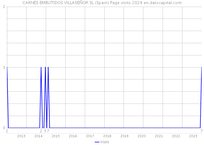 CARNES EMBUTIDOS VILLASEÑOR SL (Spain) Page visits 2024 