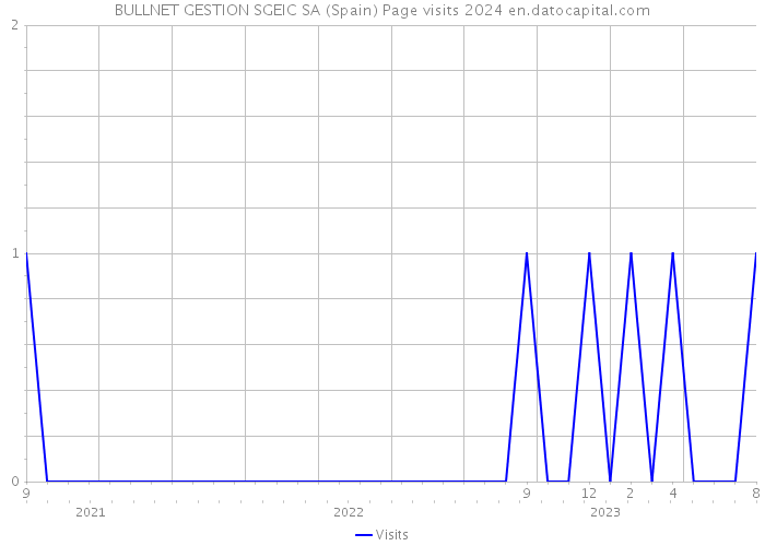 BULLNET GESTION SGEIC SA (Spain) Page visits 2024 