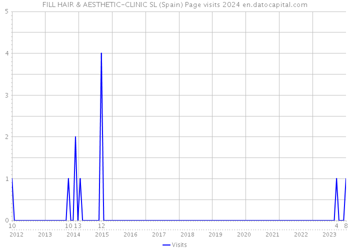 FILL HAIR & AESTHETIC-CLINIC SL (Spain) Page visits 2024 