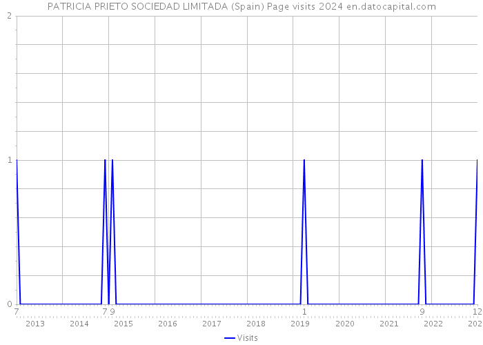 PATRICIA PRIETO SOCIEDAD LIMITADA (Spain) Page visits 2024 