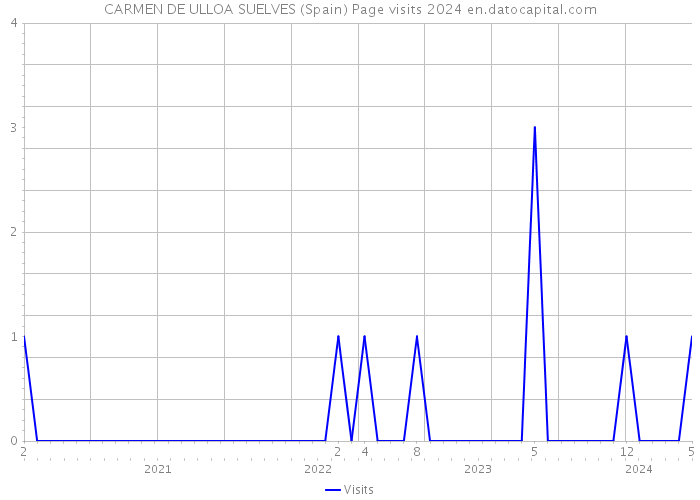 CARMEN DE ULLOA SUELVES (Spain) Page visits 2024 