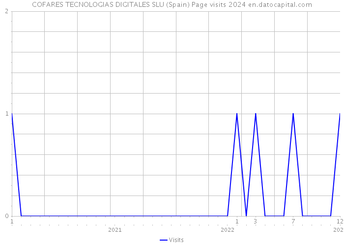 COFARES TECNOLOGIAS DIGITALES SLU (Spain) Page visits 2024 