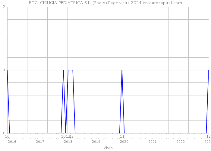 RDG-CIRUGIA PEDIATRICA S.L. (Spain) Page visits 2024 