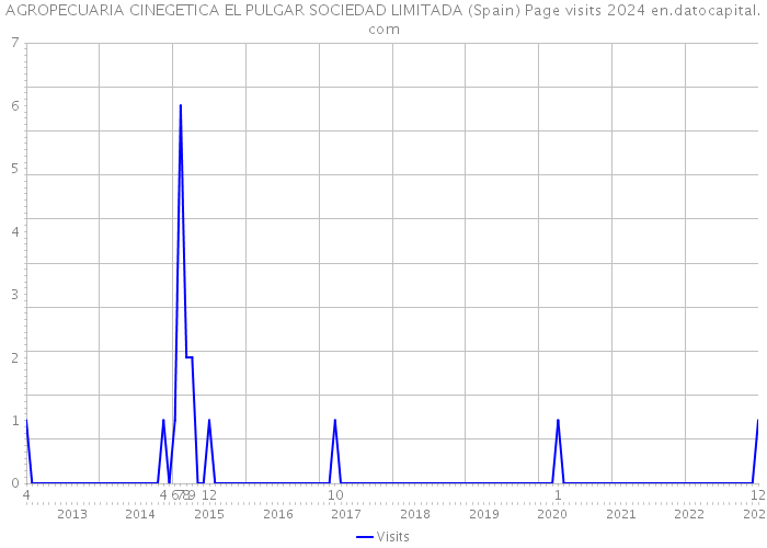 AGROPECUARIA CINEGETICA EL PULGAR SOCIEDAD LIMITADA (Spain) Page visits 2024 
