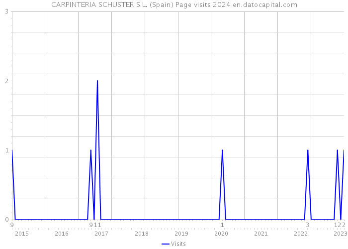 CARPINTERIA SCHUSTER S.L. (Spain) Page visits 2024 