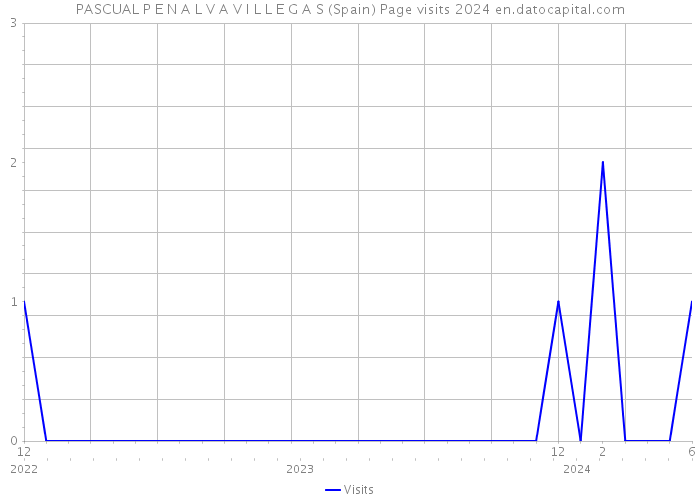 PASCUAL P E N A L V A V I L L E G A S (Spain) Page visits 2024 