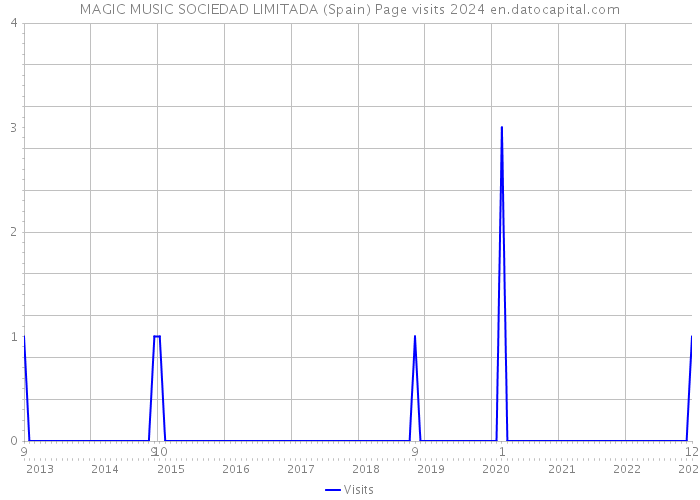 MAGIC MUSIC SOCIEDAD LIMITADA (Spain) Page visits 2024 