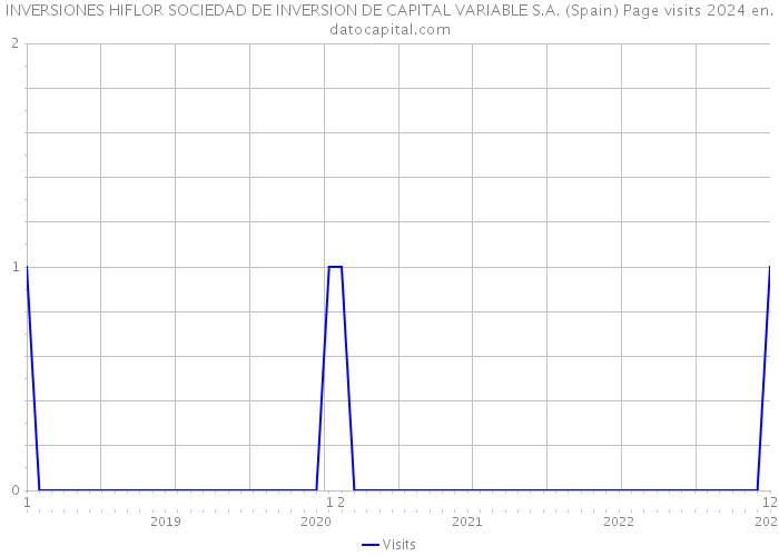 INVERSIONES HIFLOR SOCIEDAD DE INVERSION DE CAPITAL VARIABLE S.A. (Spain) Page visits 2024 