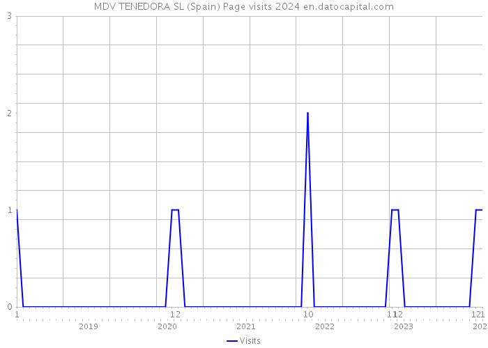MDV TENEDORA SL (Spain) Page visits 2024 