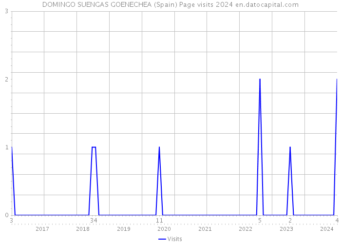 DOMINGO SUENGAS GOENECHEA (Spain) Page visits 2024 