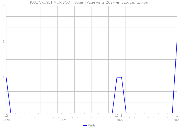 JOSE CRUSET MURISCOT (Spain) Page visits 2024 