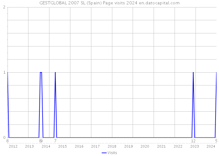 GESTGLOBAL 2007 SL (Spain) Page visits 2024 