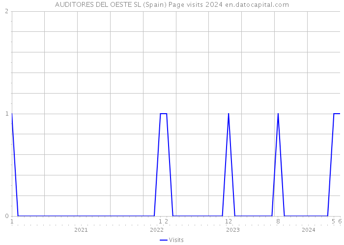 AUDITORES DEL OESTE SL (Spain) Page visits 2024 