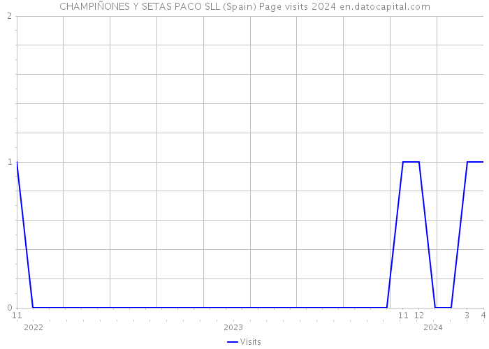 CHAMPIÑONES Y SETAS PACO SLL (Spain) Page visits 2024 