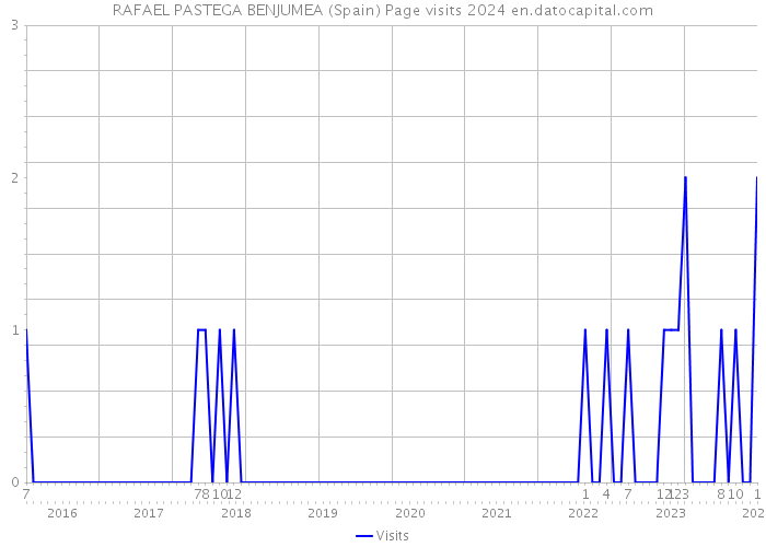 RAFAEL PASTEGA BENJUMEA (Spain) Page visits 2024 
