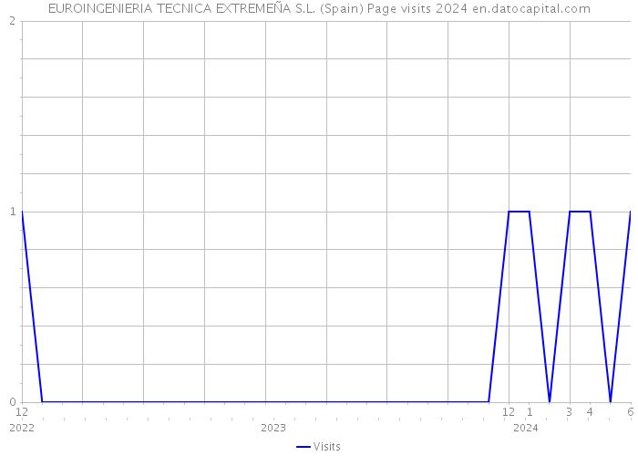 EUROINGENIERIA TECNICA EXTREMEÑA S.L. (Spain) Page visits 2024 