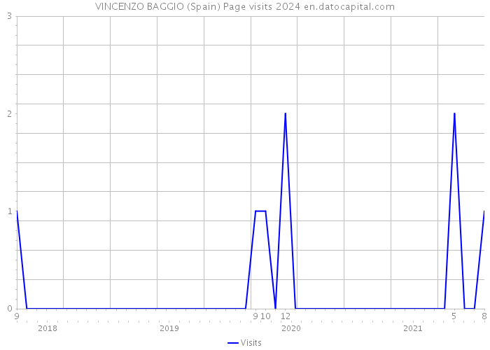 VINCENZO BAGGIO (Spain) Page visits 2024 