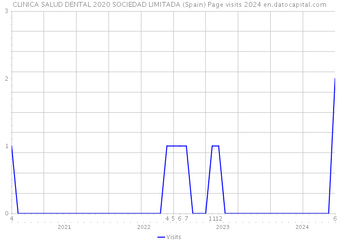 CLINICA SALUD DENTAL 2020 SOCIEDAD LIMITADA (Spain) Page visits 2024 