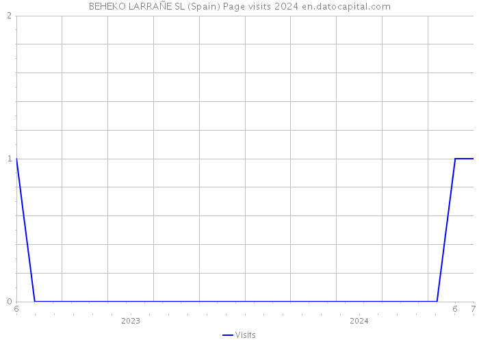 BEHEKO LARRAÑE SL (Spain) Page visits 2024 