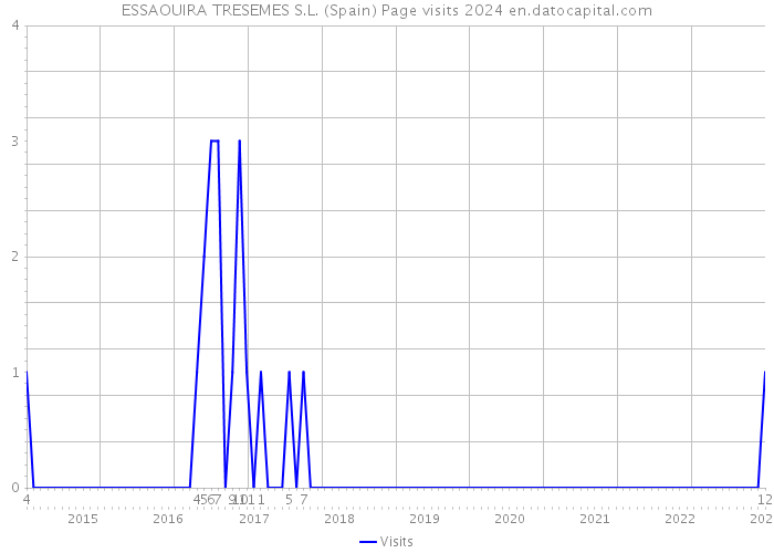 ESSAOUIRA TRESEMES S.L. (Spain) Page visits 2024 