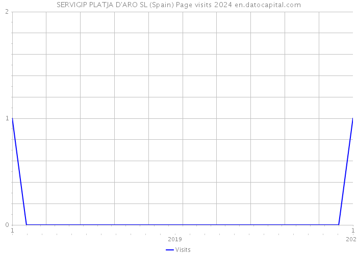 SERVIGIP PLATJA D'ARO SL (Spain) Page visits 2024 