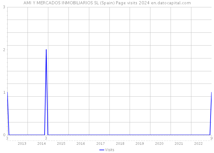 AMI Y MERCADOS INMOBILIARIOS SL (Spain) Page visits 2024 