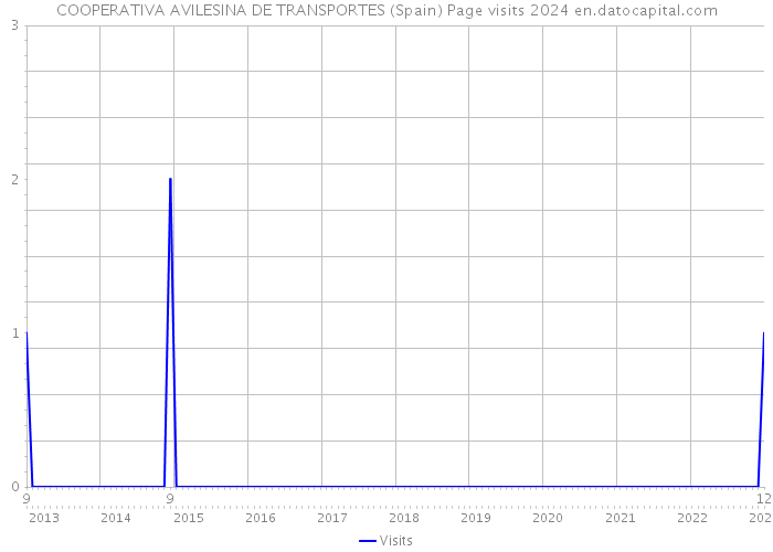 COOPERATIVA AVILESINA DE TRANSPORTES (Spain) Page visits 2024 