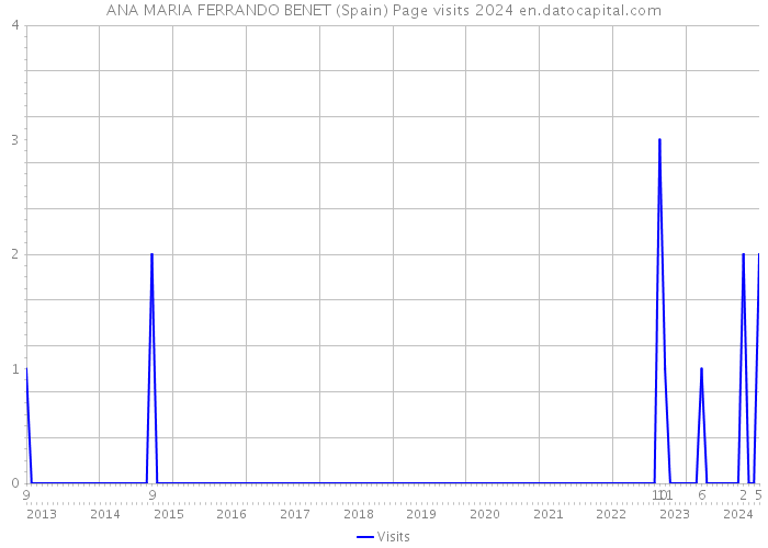 ANA MARIA FERRANDO BENET (Spain) Page visits 2024 