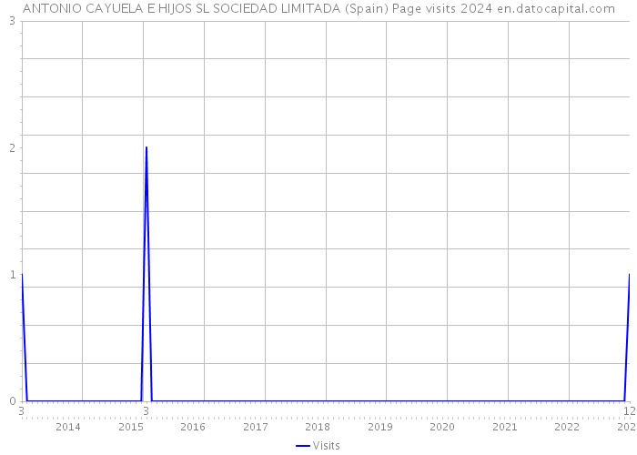 ANTONIO CAYUELA E HIJOS SL SOCIEDAD LIMITADA (Spain) Page visits 2024 