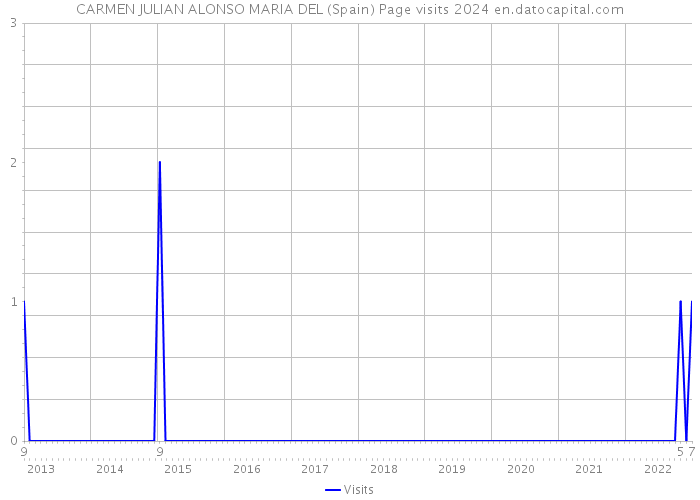 CARMEN JULIAN ALONSO MARIA DEL (Spain) Page visits 2024 