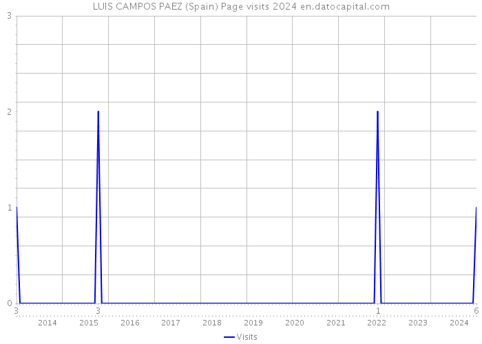 LUIS CAMPOS PAEZ (Spain) Page visits 2024 